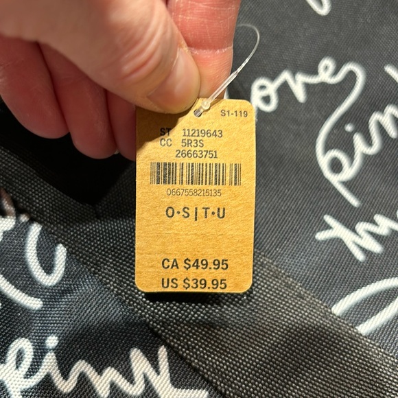 Victoria’s Secret Black Love Pink Canvas Bag - Picture 3 of 9